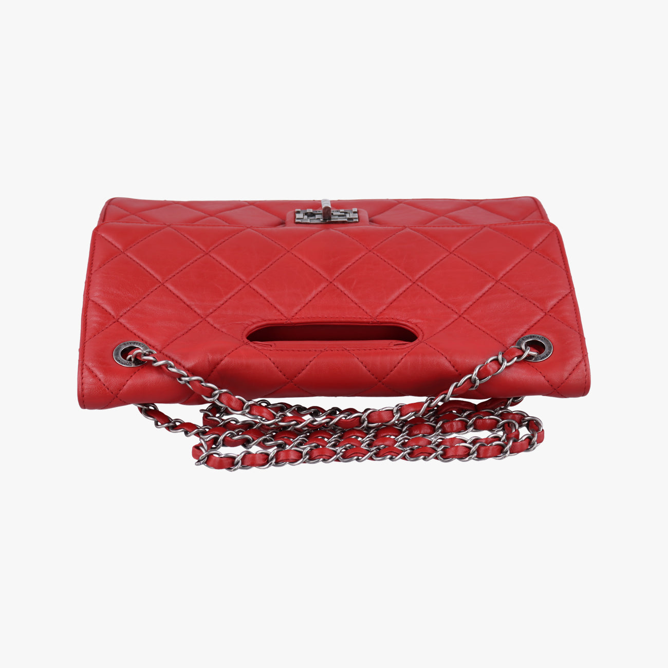Pre-owned Chanel Paris-Byzance Take Away Flap Red lambskin A66738 shoulderbag | stylenewstar