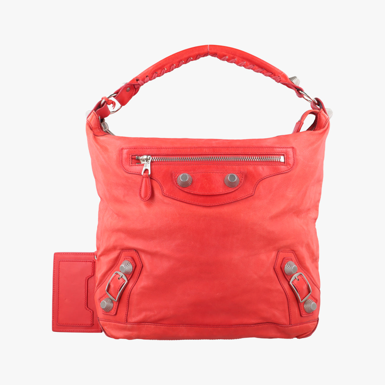 Pre-owned Balenciaga Giant Day Orange lambskin  handbag | stylenewstar