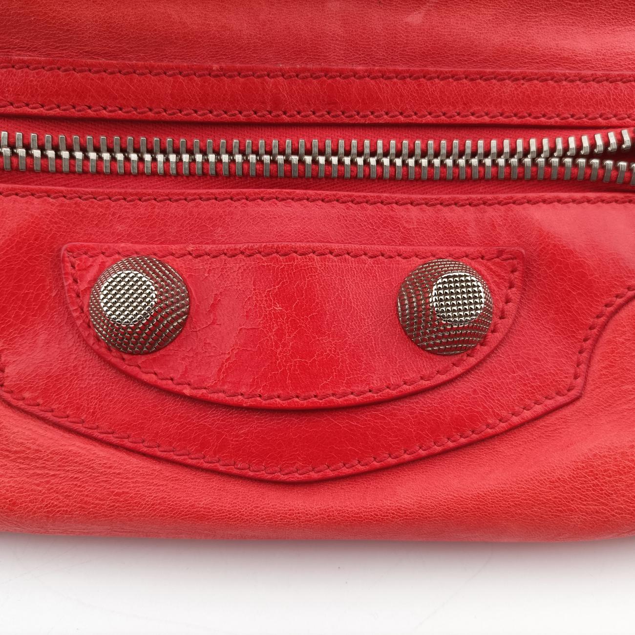 Pre-owned Balenciaga Giant Day Orange lambskin  handbag | stylenewstar