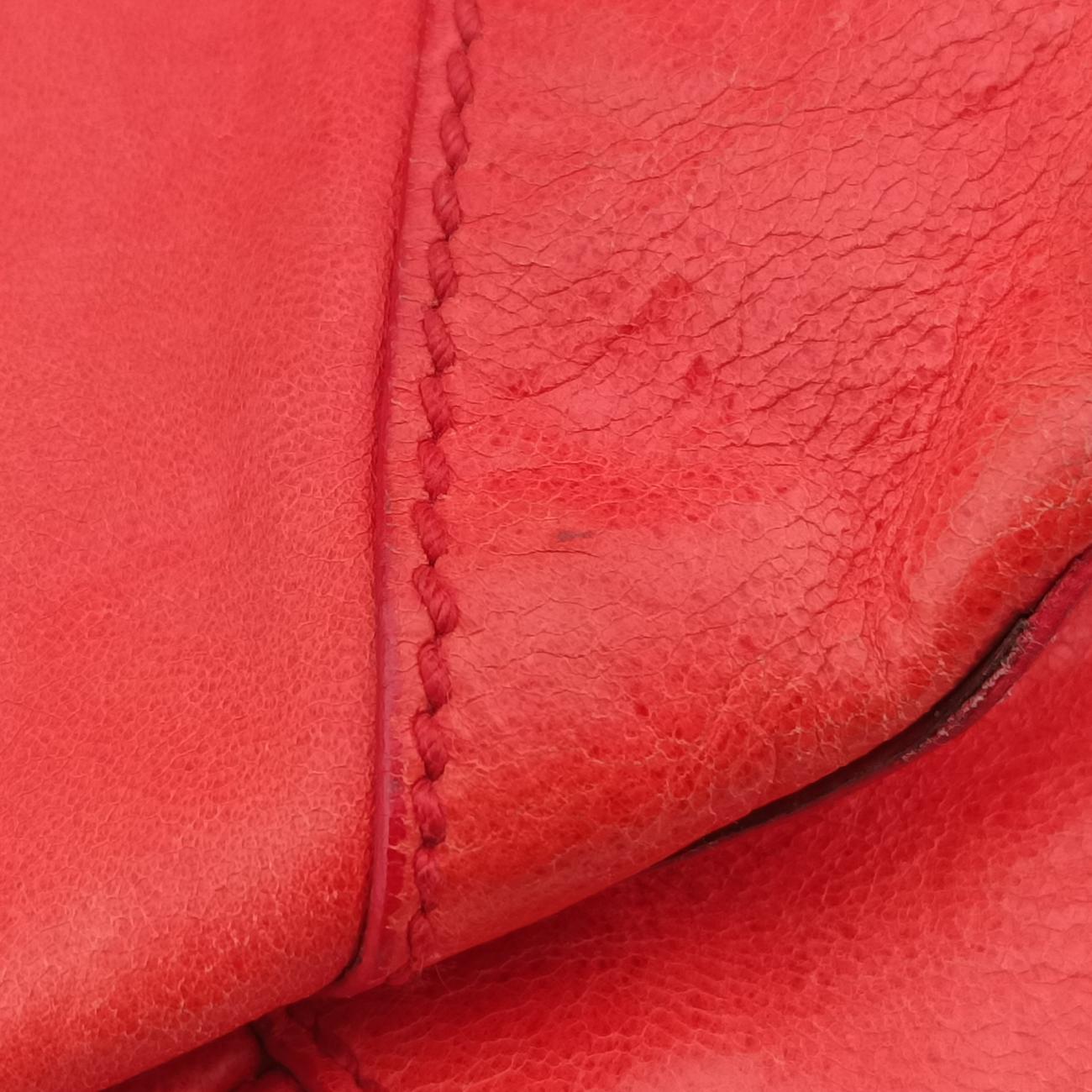 Pre-owned Balenciaga Giant Day Orange lambskin  handbag | stylenewstar