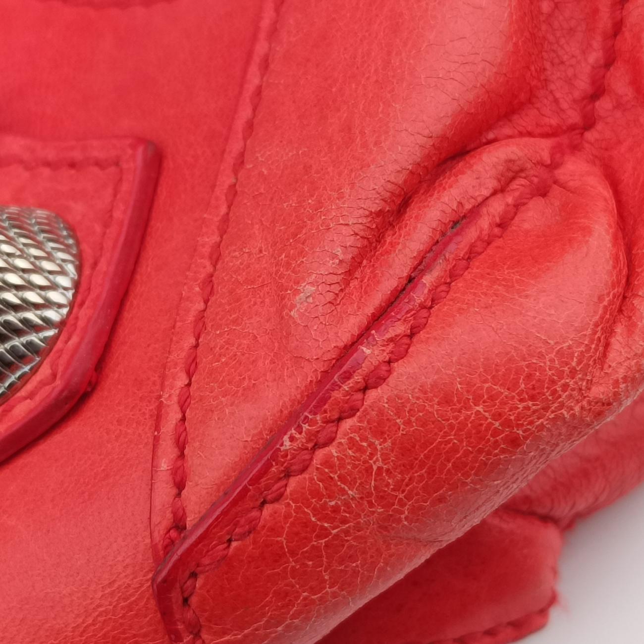 Pre-owned Balenciaga Giant Day Orange lambskin  handbag | stylenewstar