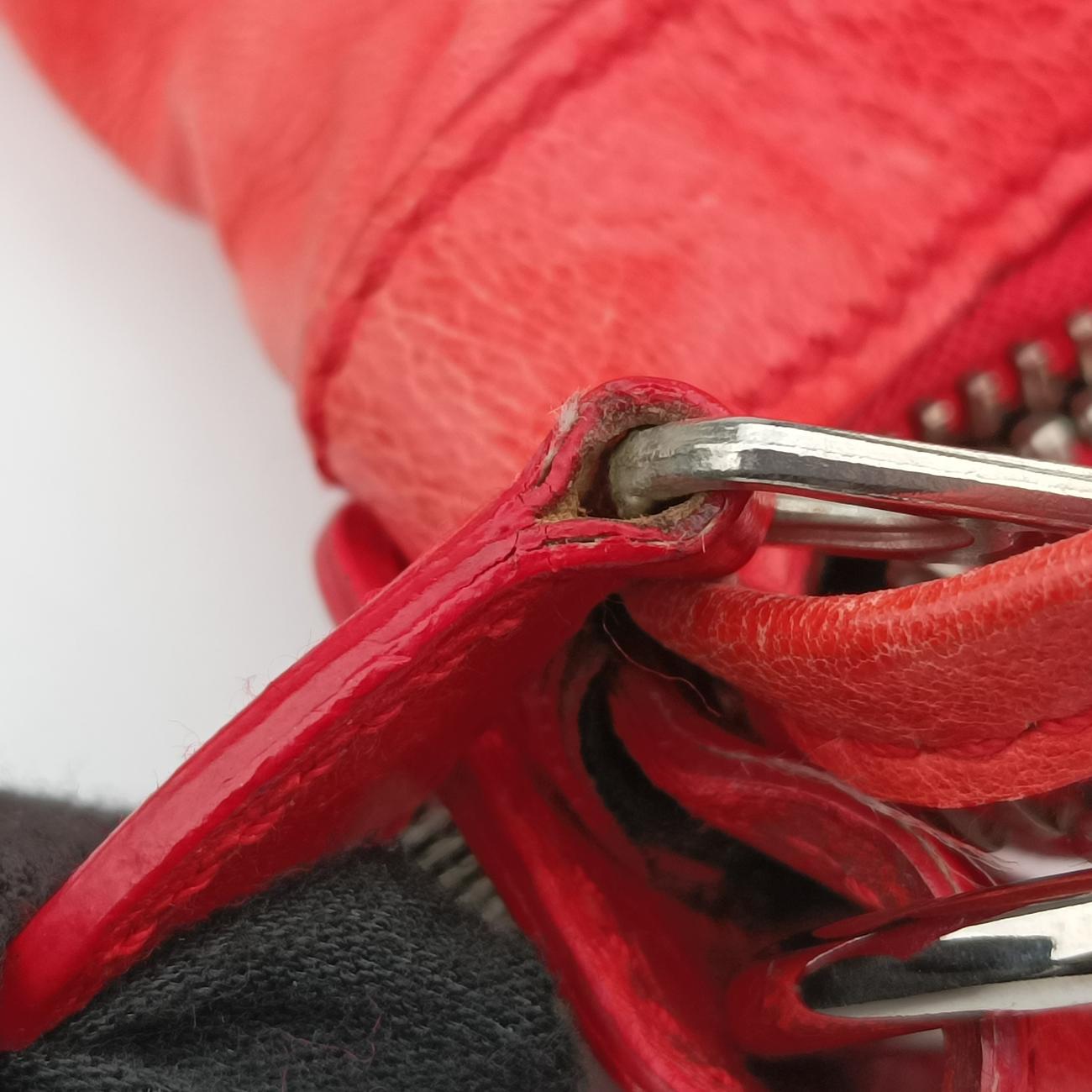 Pre-owned Balenciaga Giant Day Orange lambskin  handbag | stylenewstar