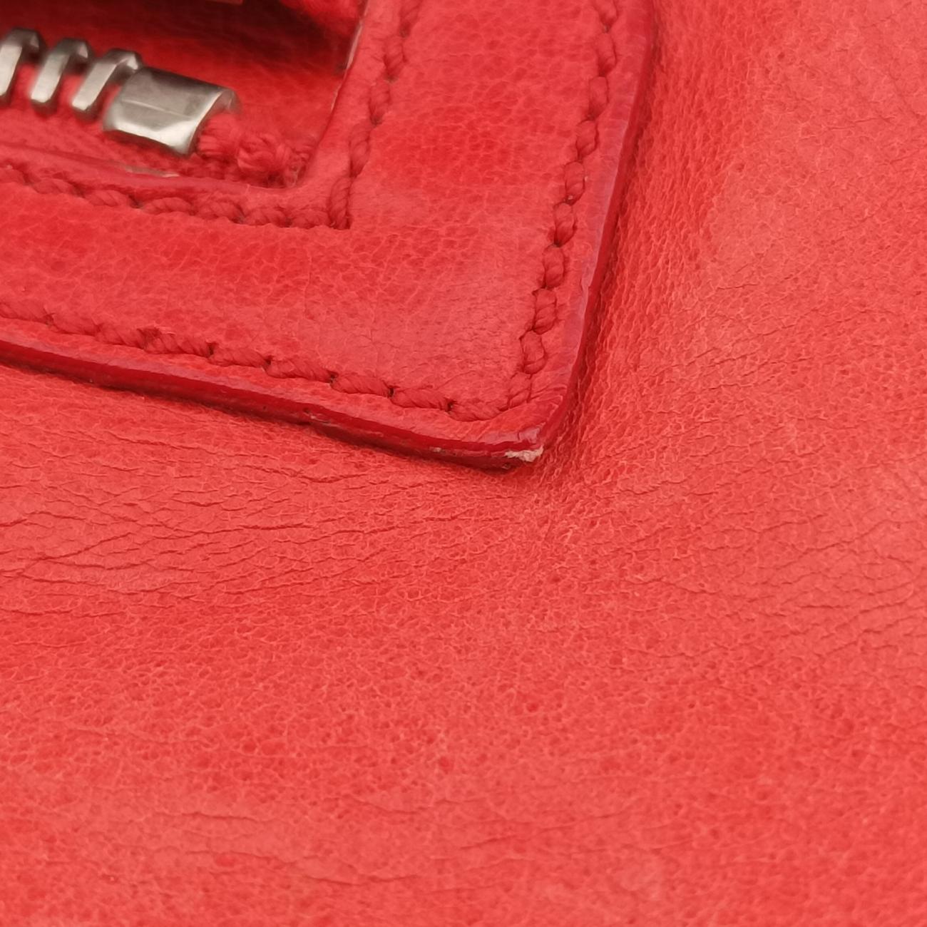 Pre-owned Balenciaga Giant Day Orange lambskin  handbag | stylenewstar