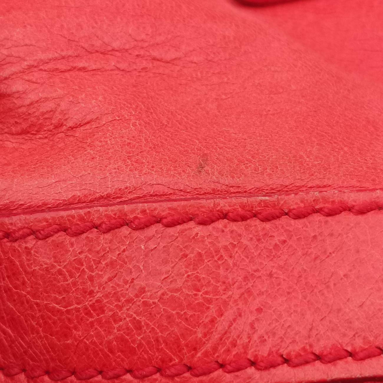 Pre-owned Balenciaga Giant Day Orange lambskin  handbag | stylenewstar