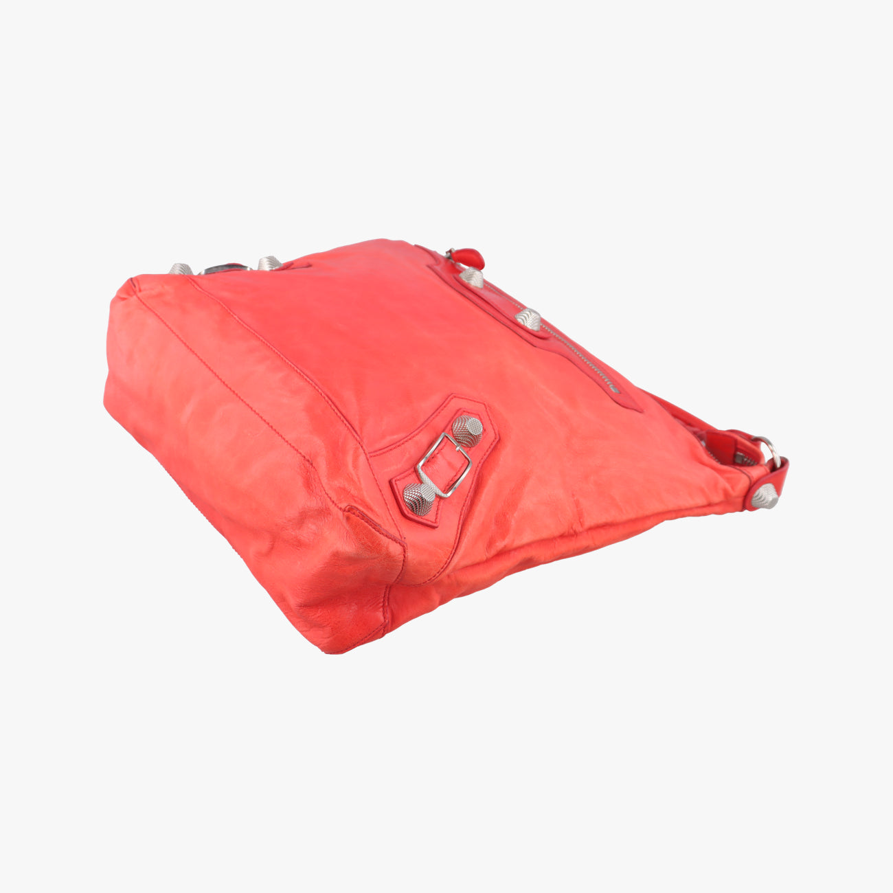 Pre-owned Balenciaga Giant Day Orange lambskin  handbag | stylenewstar