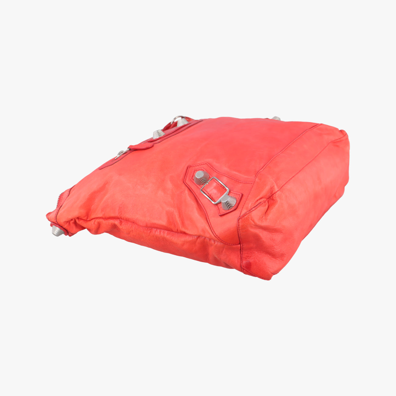 Pre-owned Balenciaga Giant Day Orange lambskin  handbag | stylenewstar