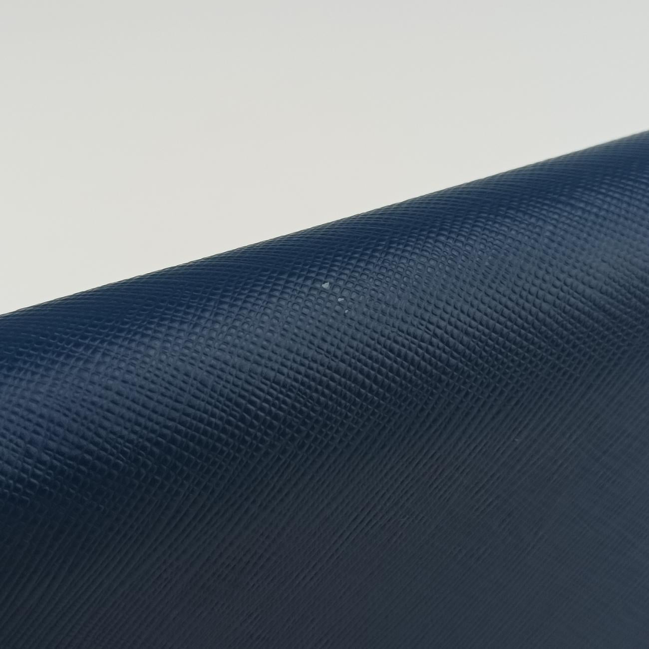 Pre-owned Prada Triangle Logo Blue Saffiano Leather WS23659 shoulderbag | stylenewstar