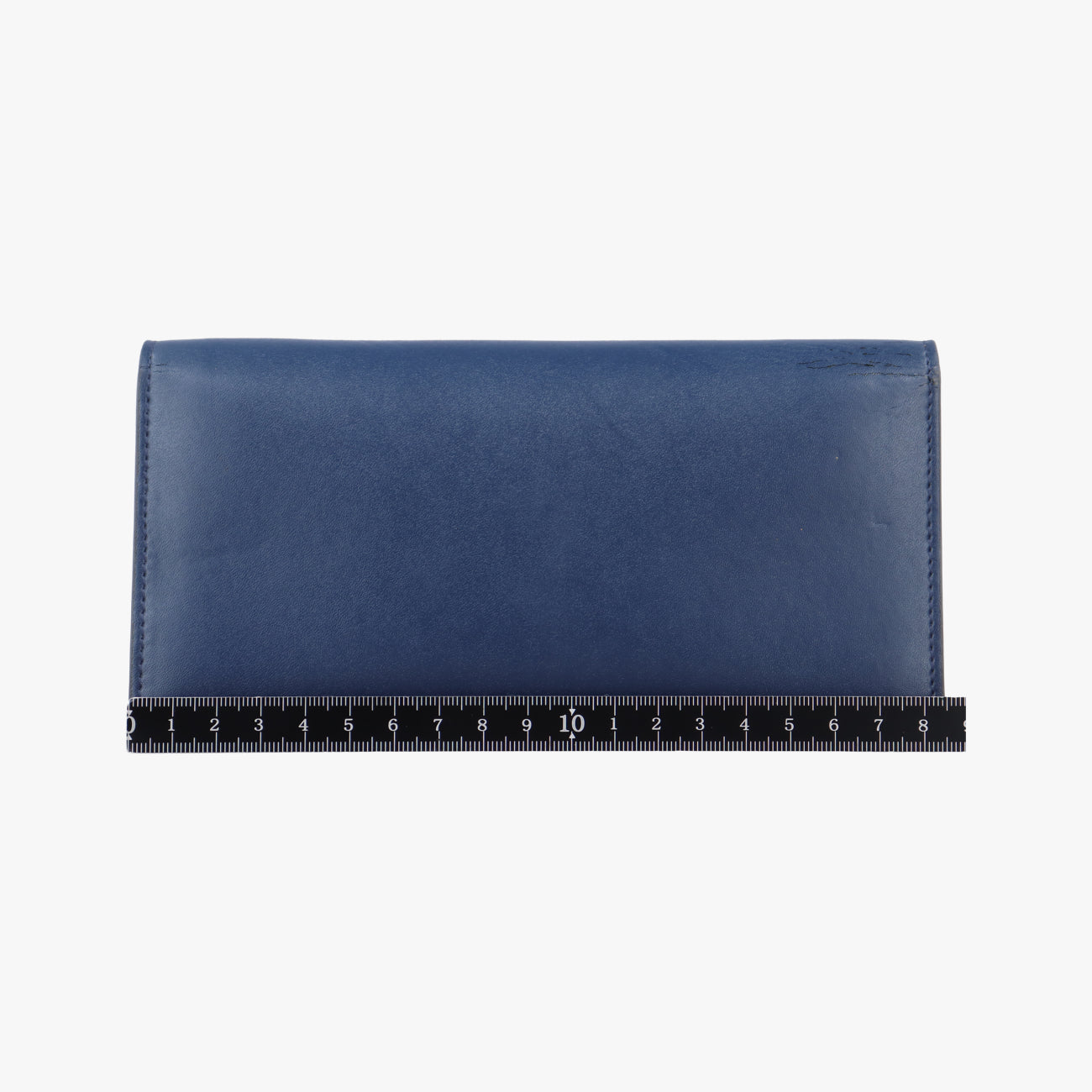 Pre-owned Fendi Monster Eyes Continental Blue Leather 8M0365 handbag | stylenewstar