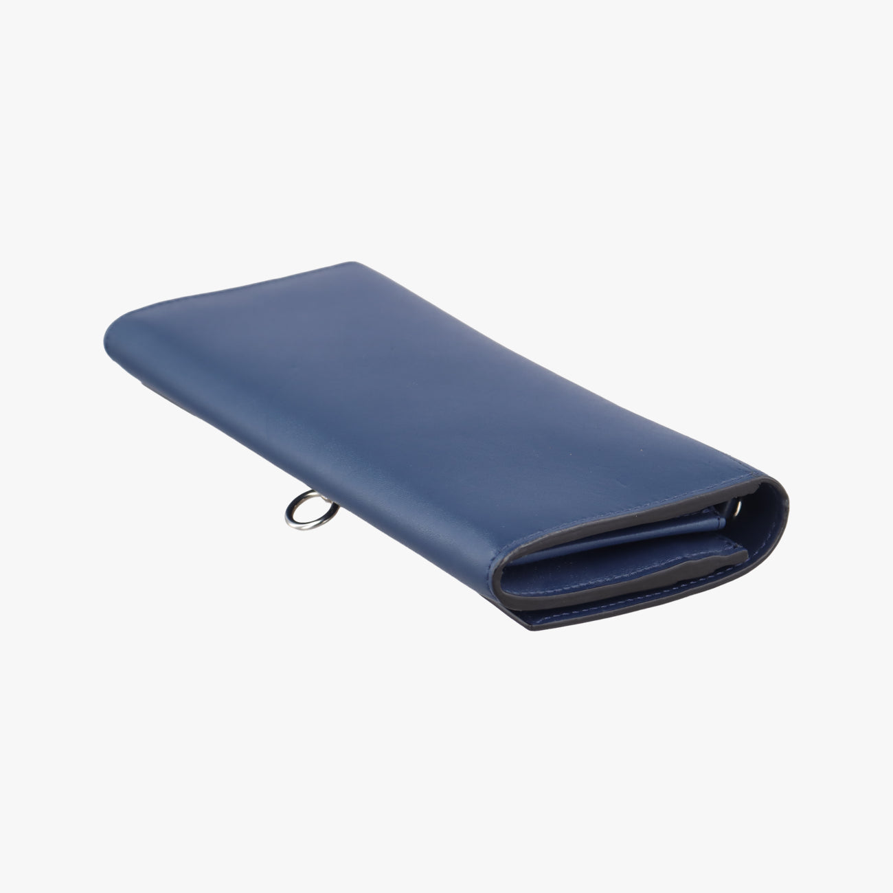 Pre-owned Fendi Monster Eyes Continental Blue Leather 8M0365 handbag | stylenewstar