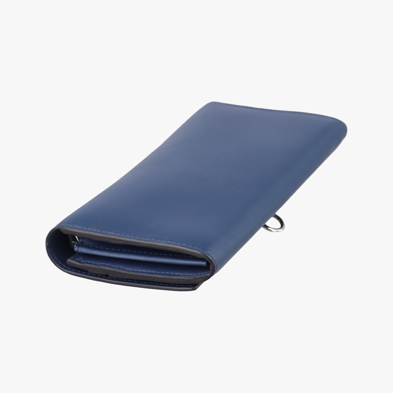 Pre-owned Fendi Monster Eyes Continental Blue Leather 8M0365 handbag | stylenewstar