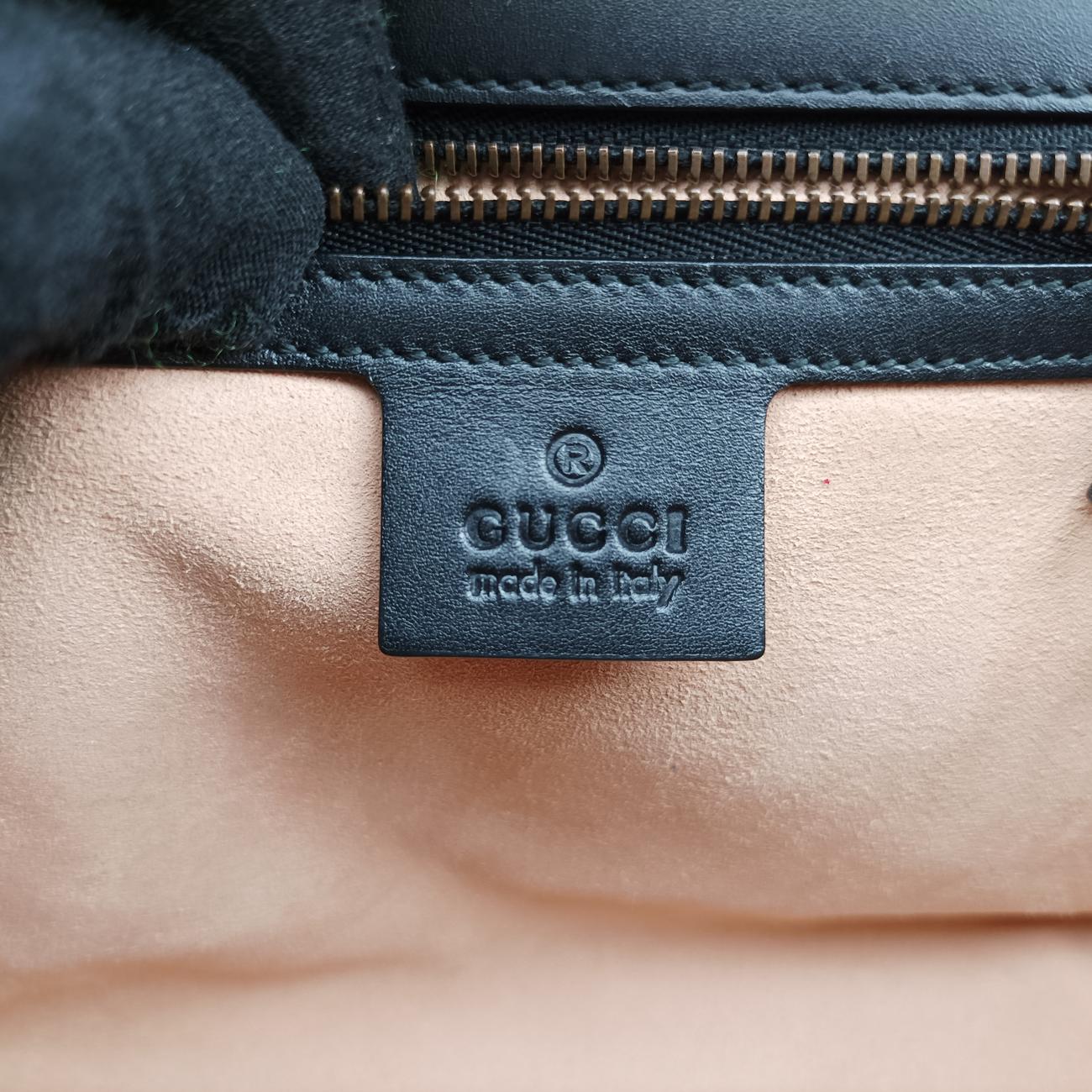 Vintage Gucci Osiride GG Supreme beige×black×Multicolour Leather × Canvas 497996 shoulderbag | stylenewstar