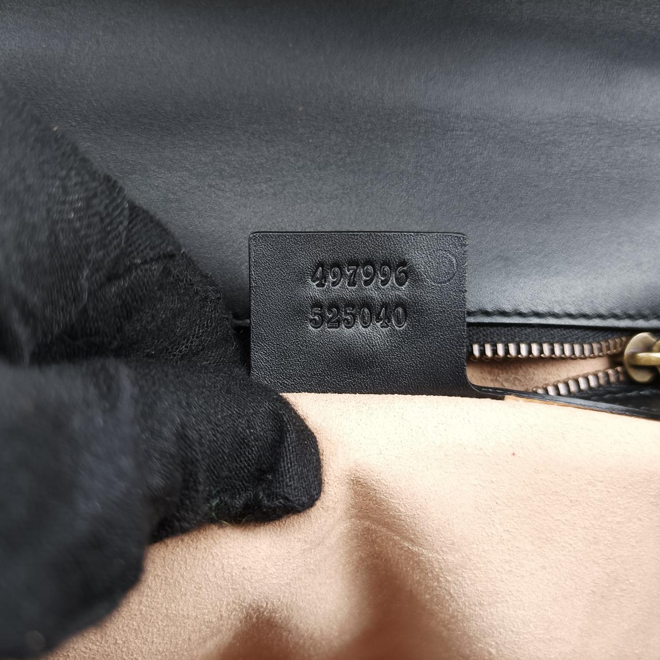 Vintage Gucci Osiride GG Supreme beige×black×Multicolour Leather × Canvas 497996 shoulderbag | stylenewstar