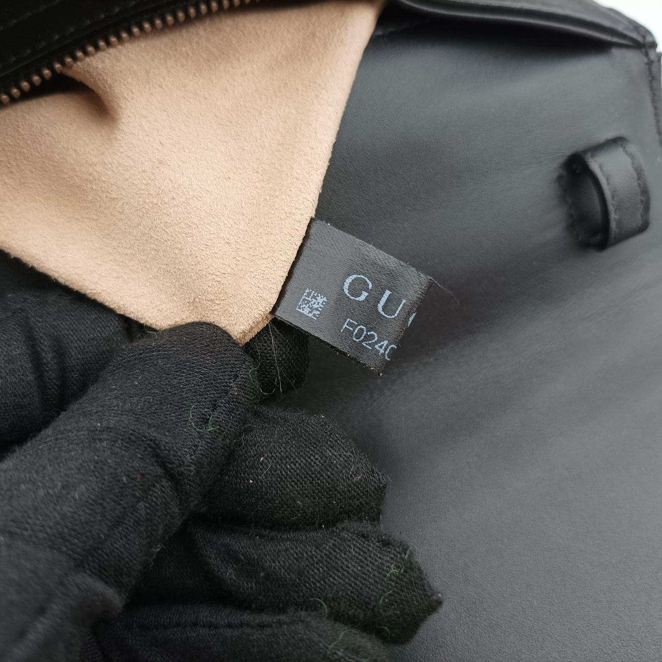 Vintage Gucci Osiride GG Supreme beige×black×Multicolour Leather × Canvas 497996 shoulderbag | stylenewstar