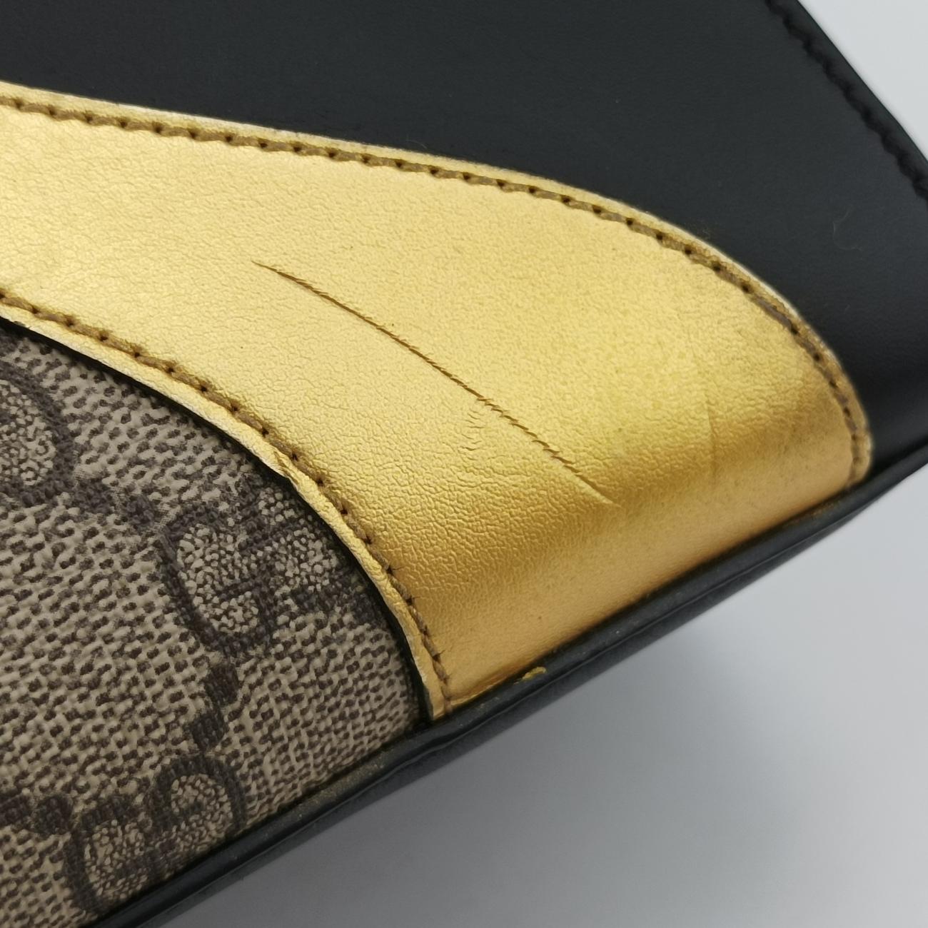 Vintage Gucci Osiride GG Supreme beige×black×Multicolour Leather × Canvas 497996 shoulderbag | stylenewstar