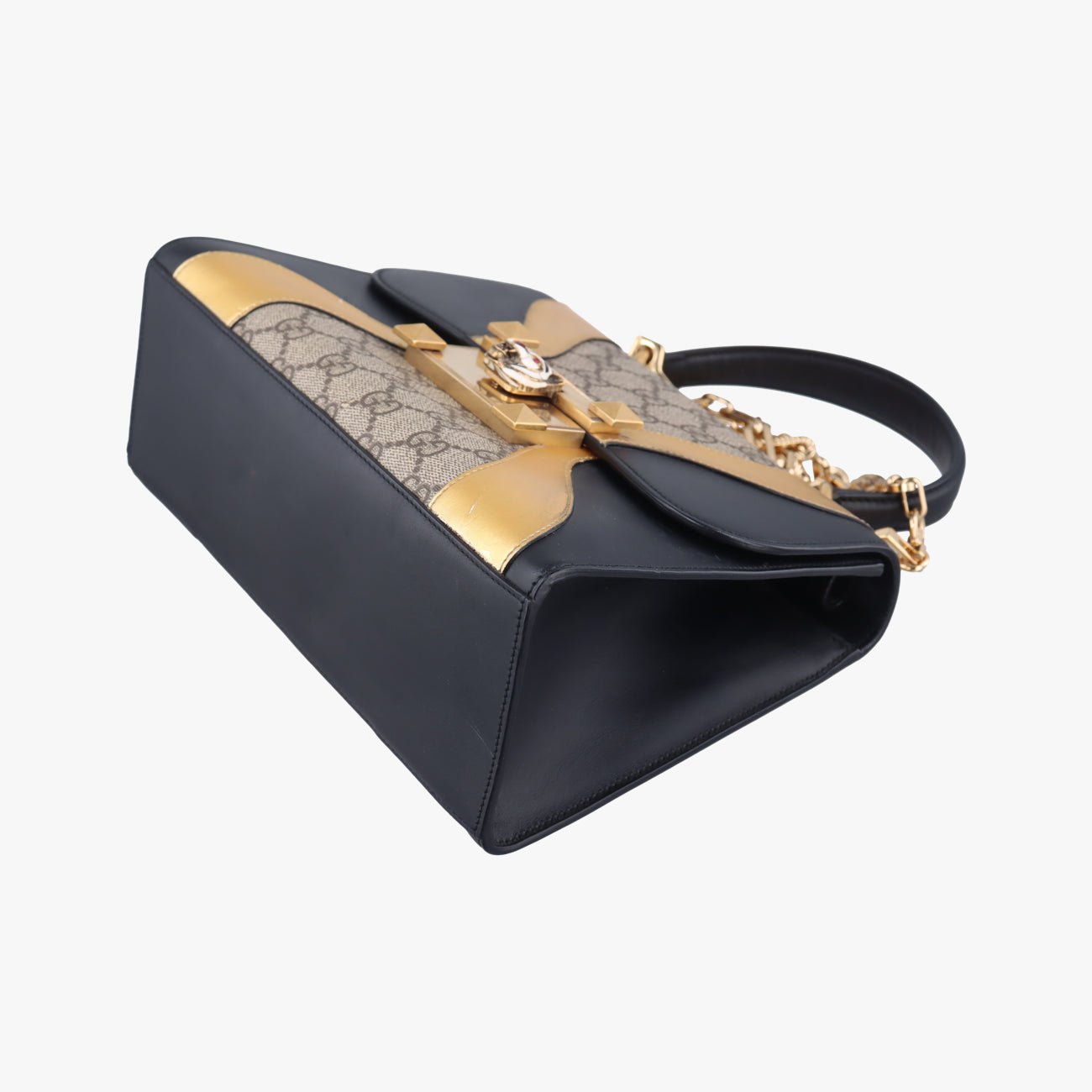 Vintage Gucci Osiride GG Supreme beige×black×Multicolour Leather × Canvas 497996 shoulderbag | stylenewstar