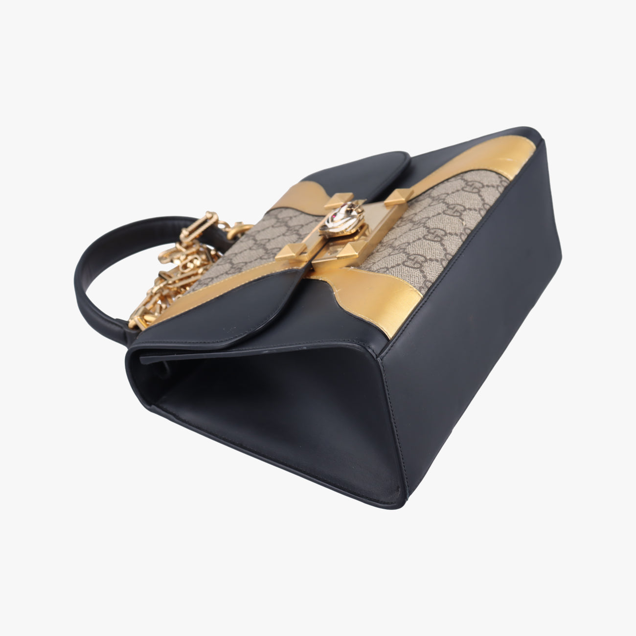 Vintage Gucci Osiride GG Supreme beige×black×Multicolour Leather × Canvas 497996 shoulderbag | stylenewstar