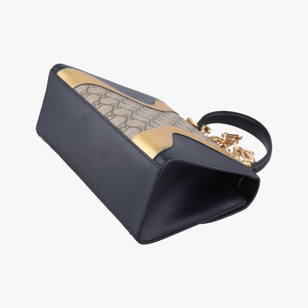 Vintage Gucci Osiride GG Supreme beige×black×Multicolour Leather × Canvas 497996 shoulderbag | stylenewstar