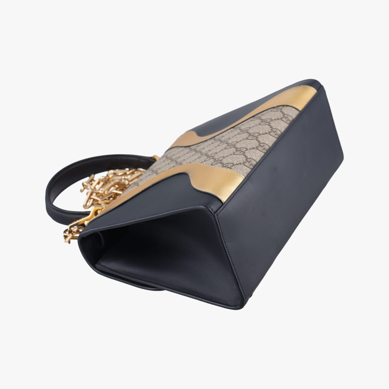 Vintage Gucci Osiride GG Supreme beige×black×Multicolour Leather × Canvas 497996 shoulderbag | stylenewstar