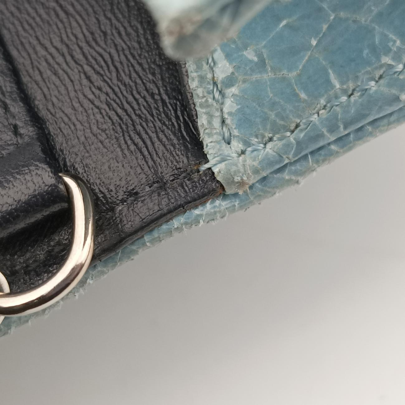 Secondhand Christian Dior Diorama Blue Leather  shoulderbag | stylenewstar