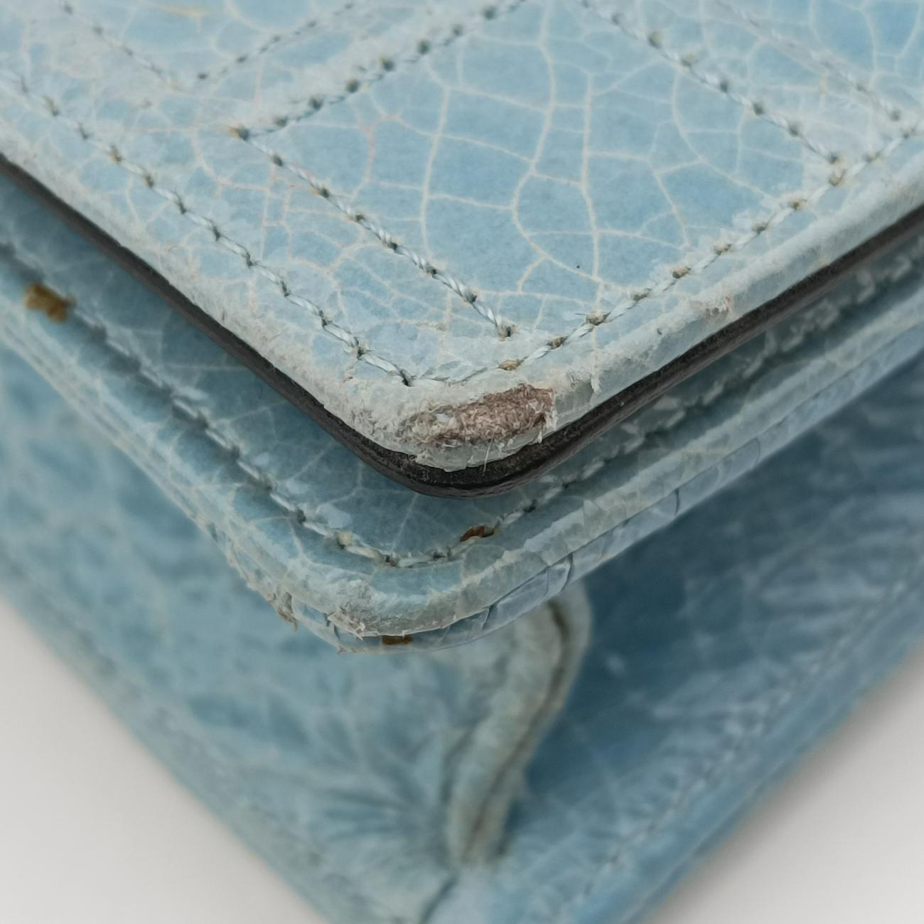 Secondhand Christian Dior Diorama Blue Leather  shoulderbag | stylenewstar