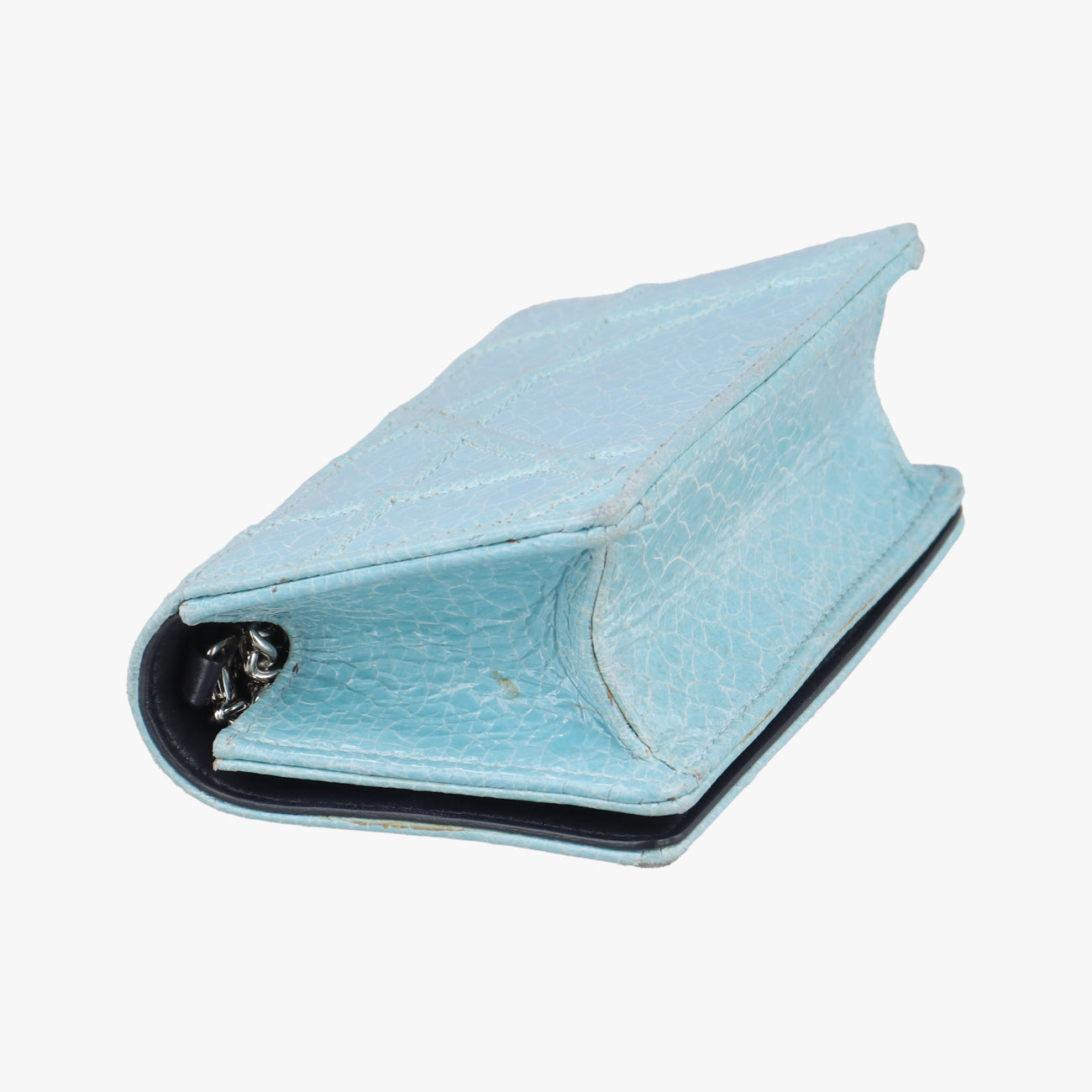 Secondhand Christian Dior Diorama Blue Leather  shoulderbag | stylenewstar