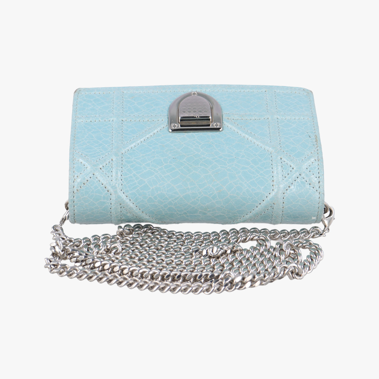 Secondhand Christian Dior Diorama Blue Leather  shoulderbag | stylenewstar