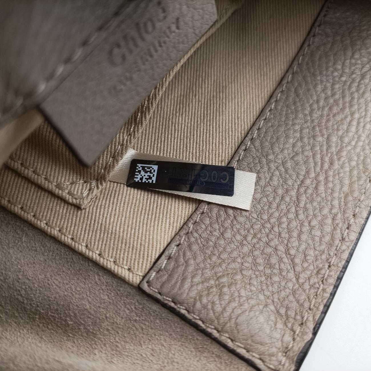 Pre-owned Chloe FAYE mini Grey Suede × leather  backpack/rucksack | stylenewstar