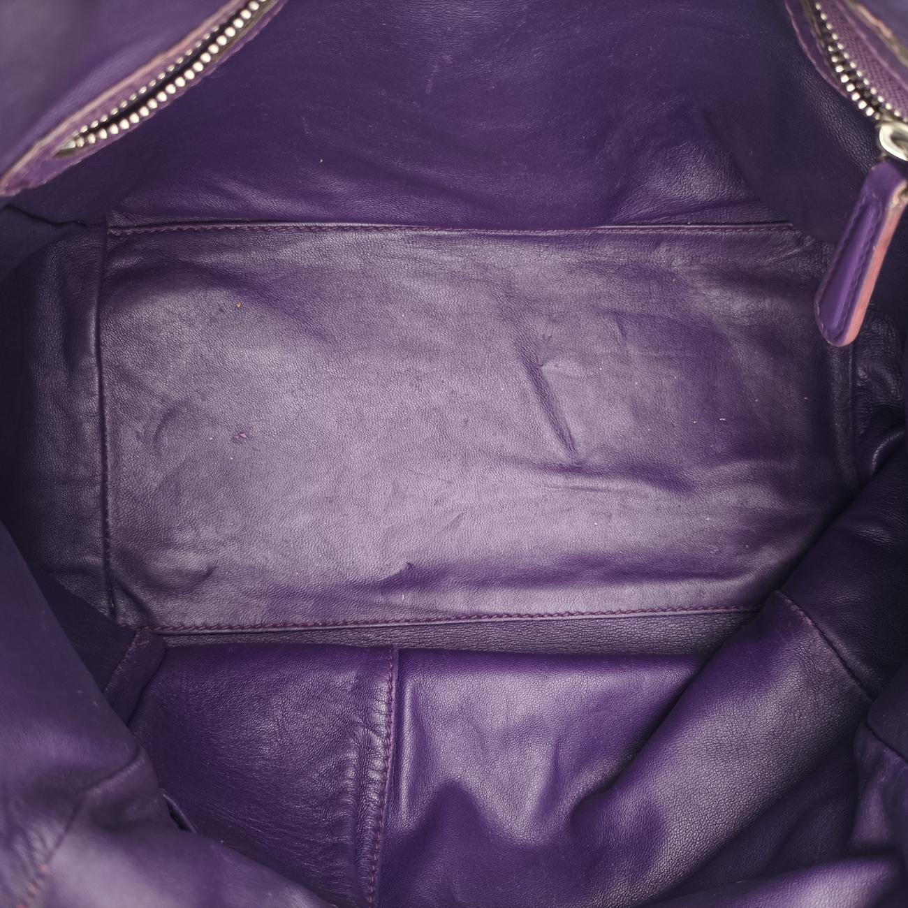 Secondhand Christian Dior Braided Lady Dior Purple x Bordeaux lambskin  handbag | stylenewstar