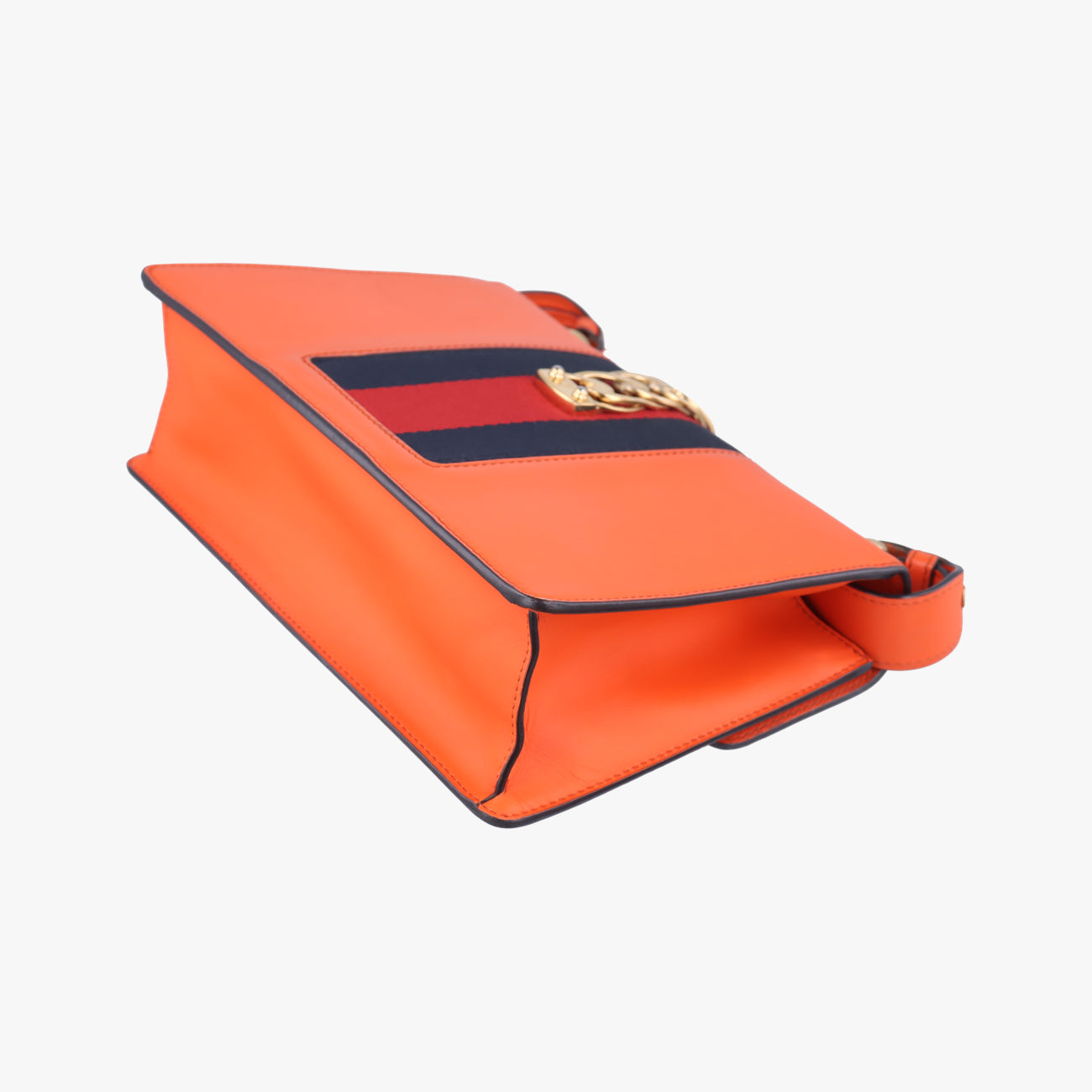 Secondhand Gucci Sylvie Orange x Red x Navy Leather 421882 shoulderbag | stylenewstar