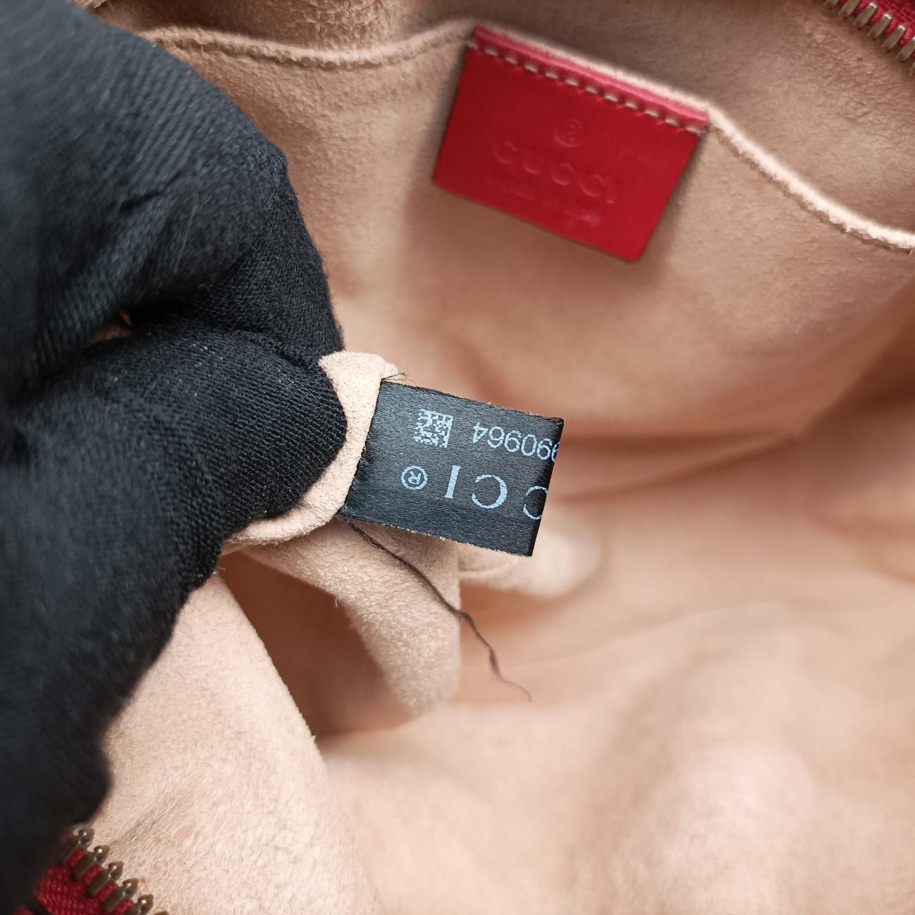 Pre-owned Gucci GG Marmont Red Leather 447632 shoulderbag | stylenewstar