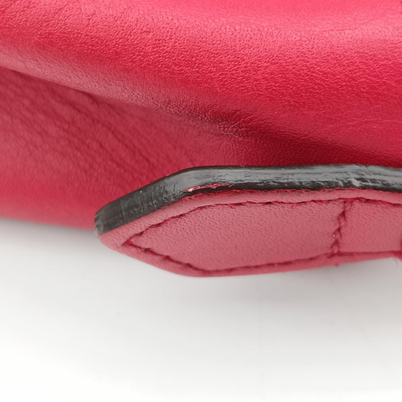 Pre-owned Gucci GG Marmont Red Leather 447632 shoulderbag | stylenewstar