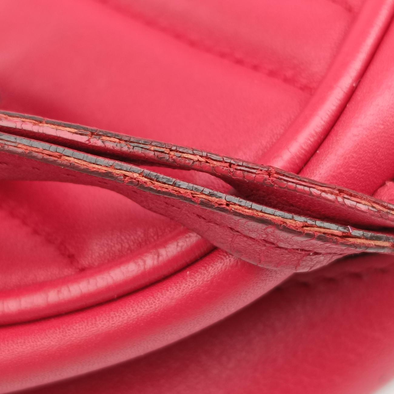 Pre-owned Gucci GG Marmont Red Leather 447632 shoulderbag | stylenewstar