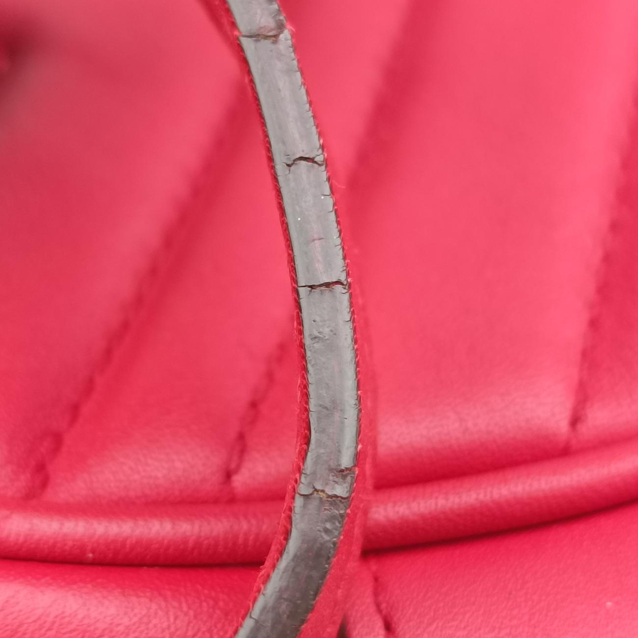 Pre-owned Gucci GG Marmont Red Leather 447632 shoulderbag | stylenewstar