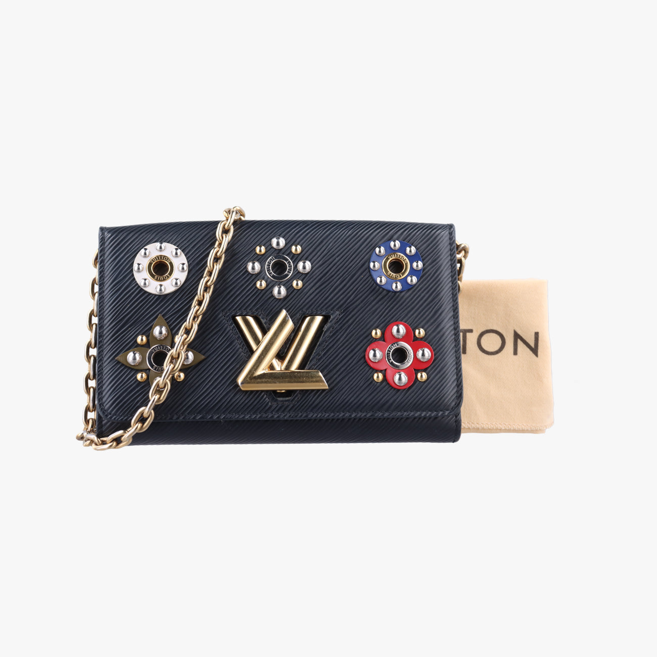 Pre-owned Louis Vuitton Portefeuille Twist Noir×multicolor Epi M62463 shoulderbag | stylenewstar