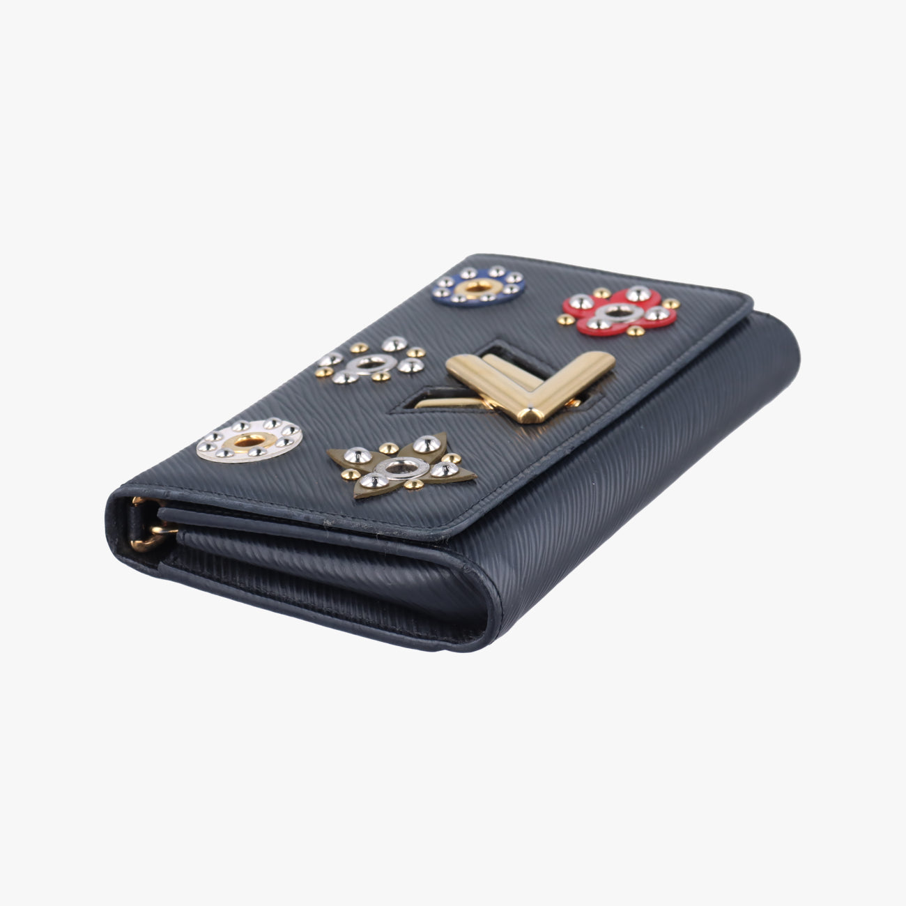 Pre-owned Louis Vuitton Portefeuille Twist Noir×multicolor Epi M62463 shoulderbag | stylenewstar