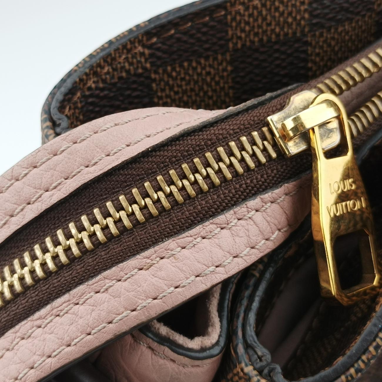 Secondhand Louis Vuitton Normandy Magnolia x Pink Damier canvas x Taurillon leather N41488 shoulderbag | stylenewstar