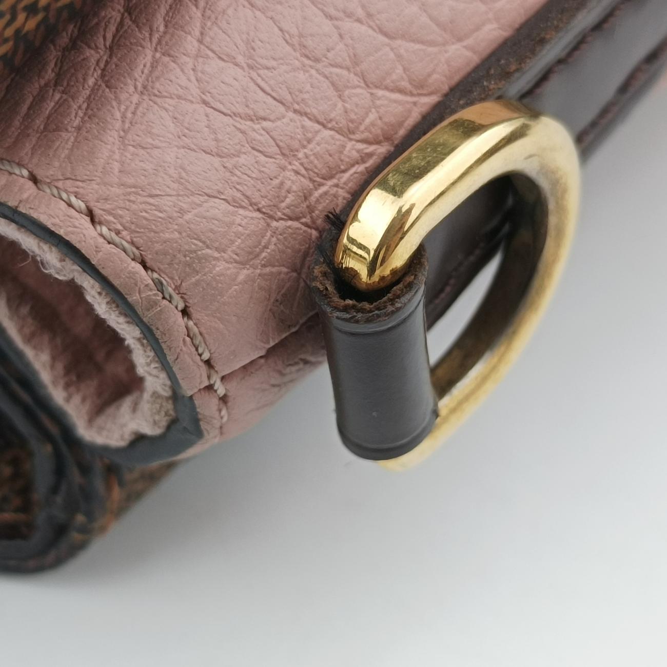 Secondhand Louis Vuitton Normandy Magnolia x Pink Damier canvas x Taurillon leather N41488 shoulderbag | stylenewstar