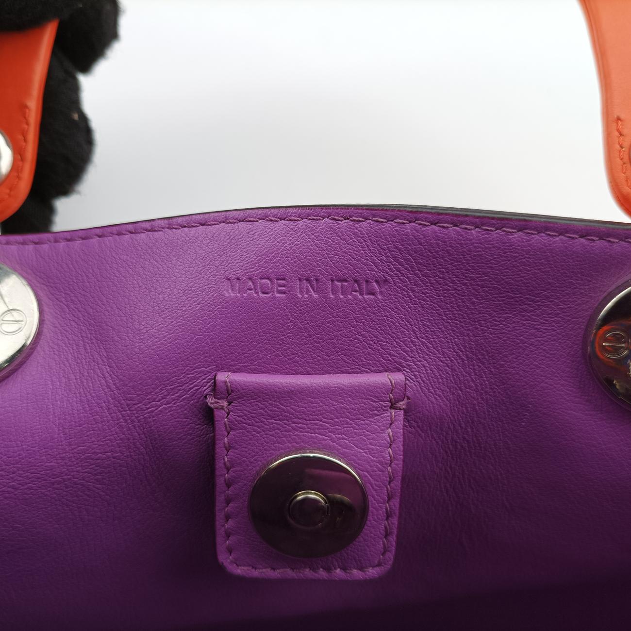 Secondhand Christian Dior Diorissimo Orange Leather  shoulderbag | stylenewstar