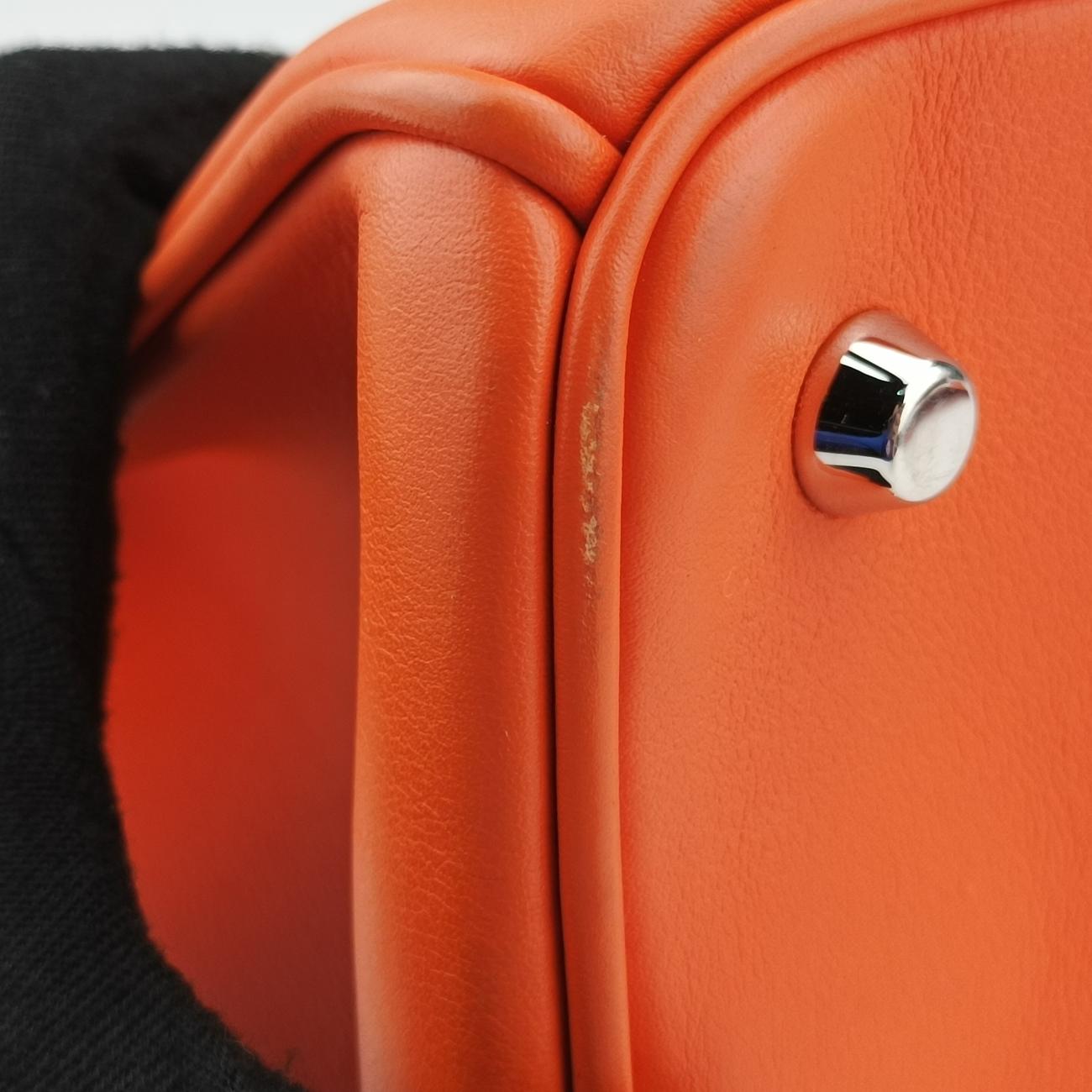 Secondhand Christian Dior Diorissimo Orange Leather  shoulderbag | stylenewstar