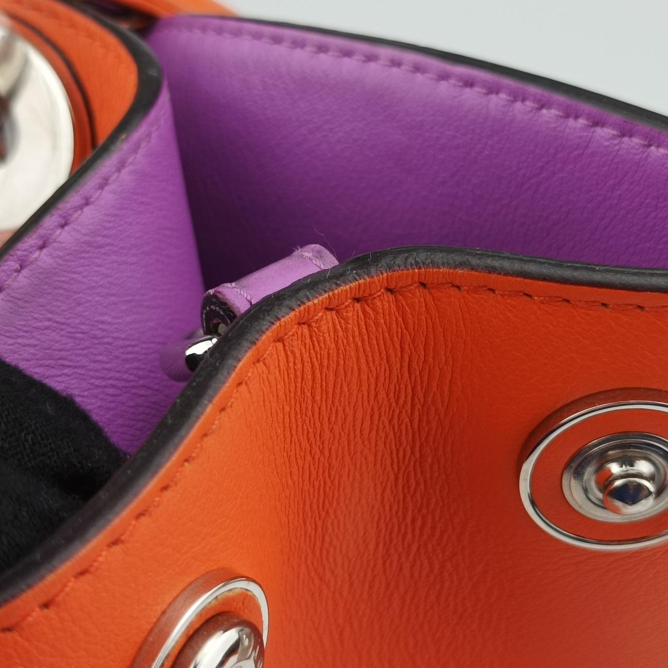 Secondhand Christian Dior Diorissimo Orange Leather  shoulderbag | stylenewstar