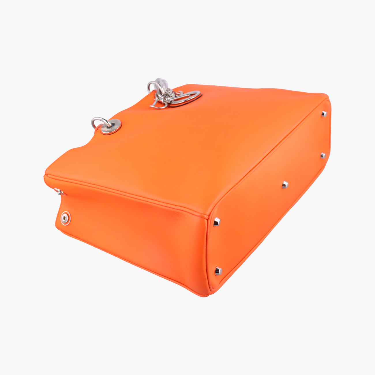 Secondhand Christian Dior Diorissimo Orange Leather  shoulderbag | stylenewstar