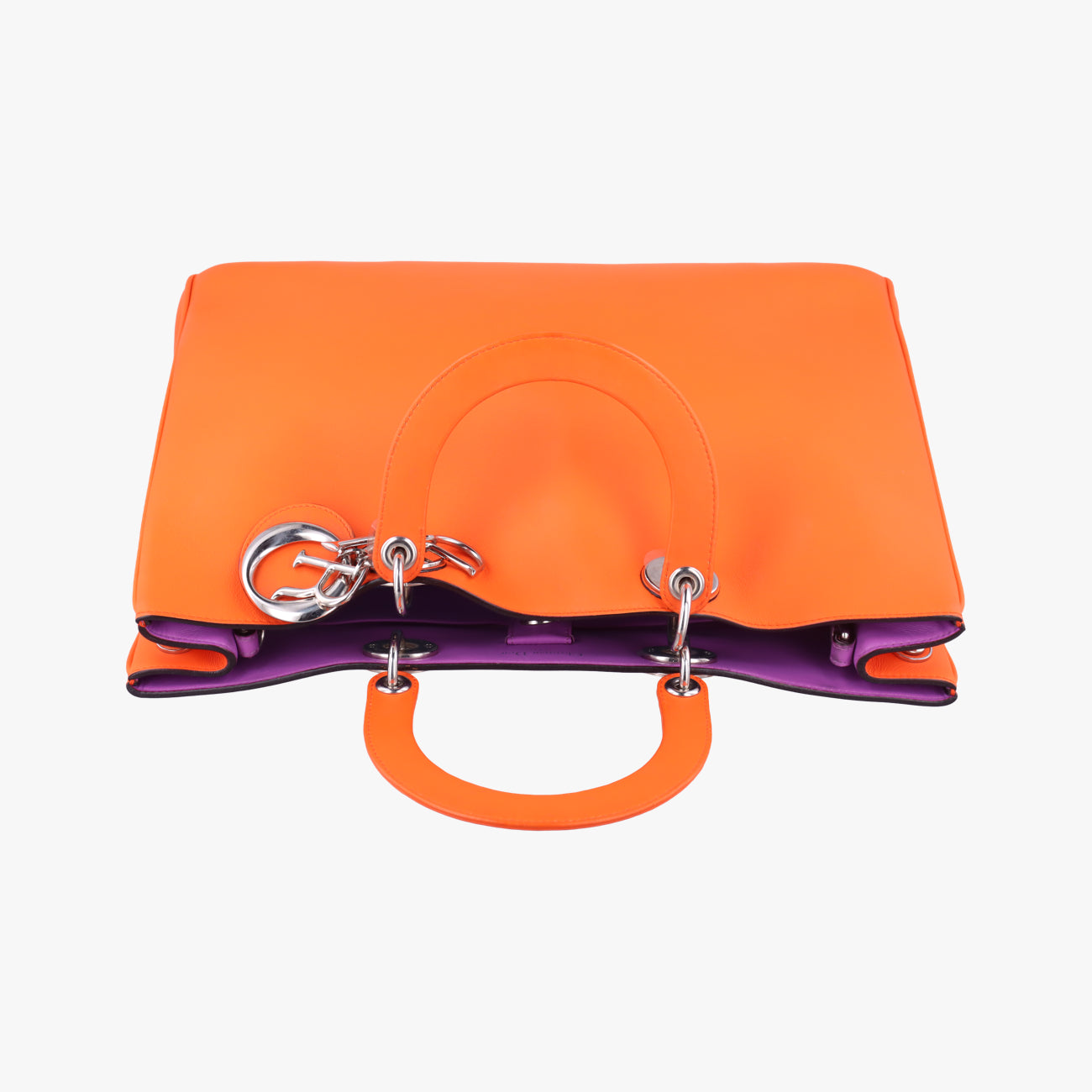 Secondhand Christian Dior Diorissimo Orange Leather  shoulderbag | stylenewstar