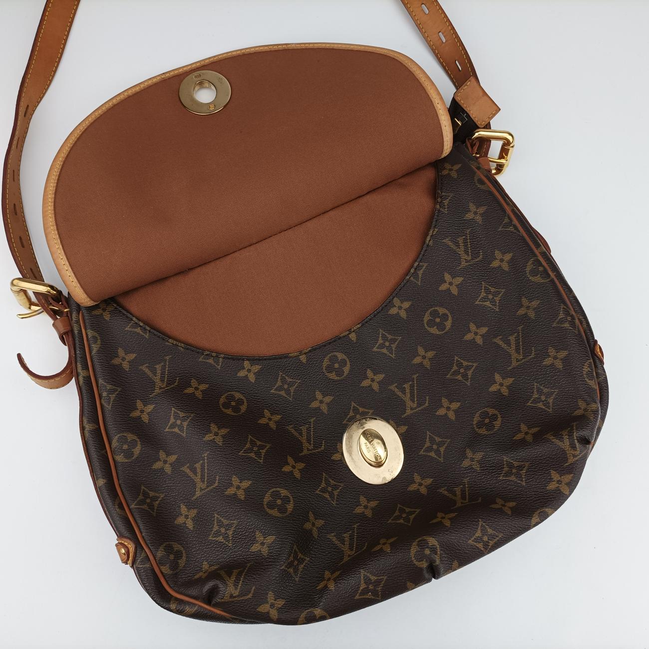 Pre-owned Louis Vuitton TULUM GM Brown Monogram Canvas M40075 crossbodybag | stylenewstar