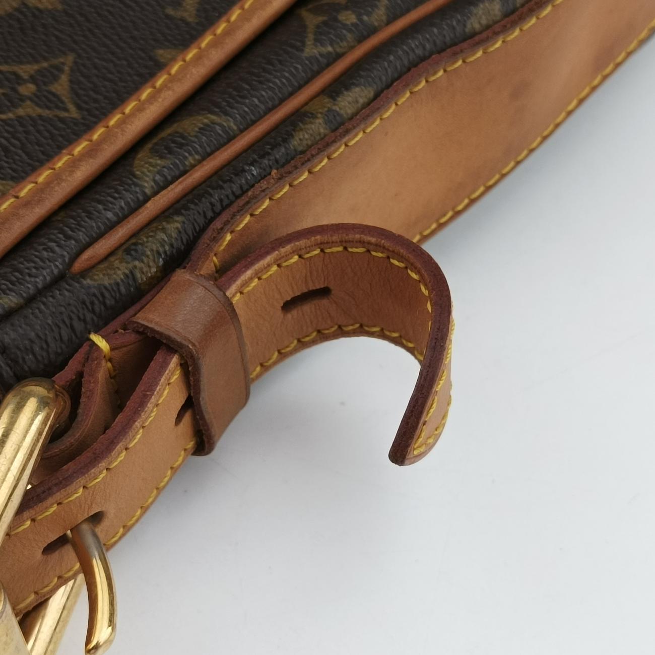 Pre-owned Louis Vuitton TULUM GM Brown Monogram Canvas M40075 crossbodybag | stylenewstar