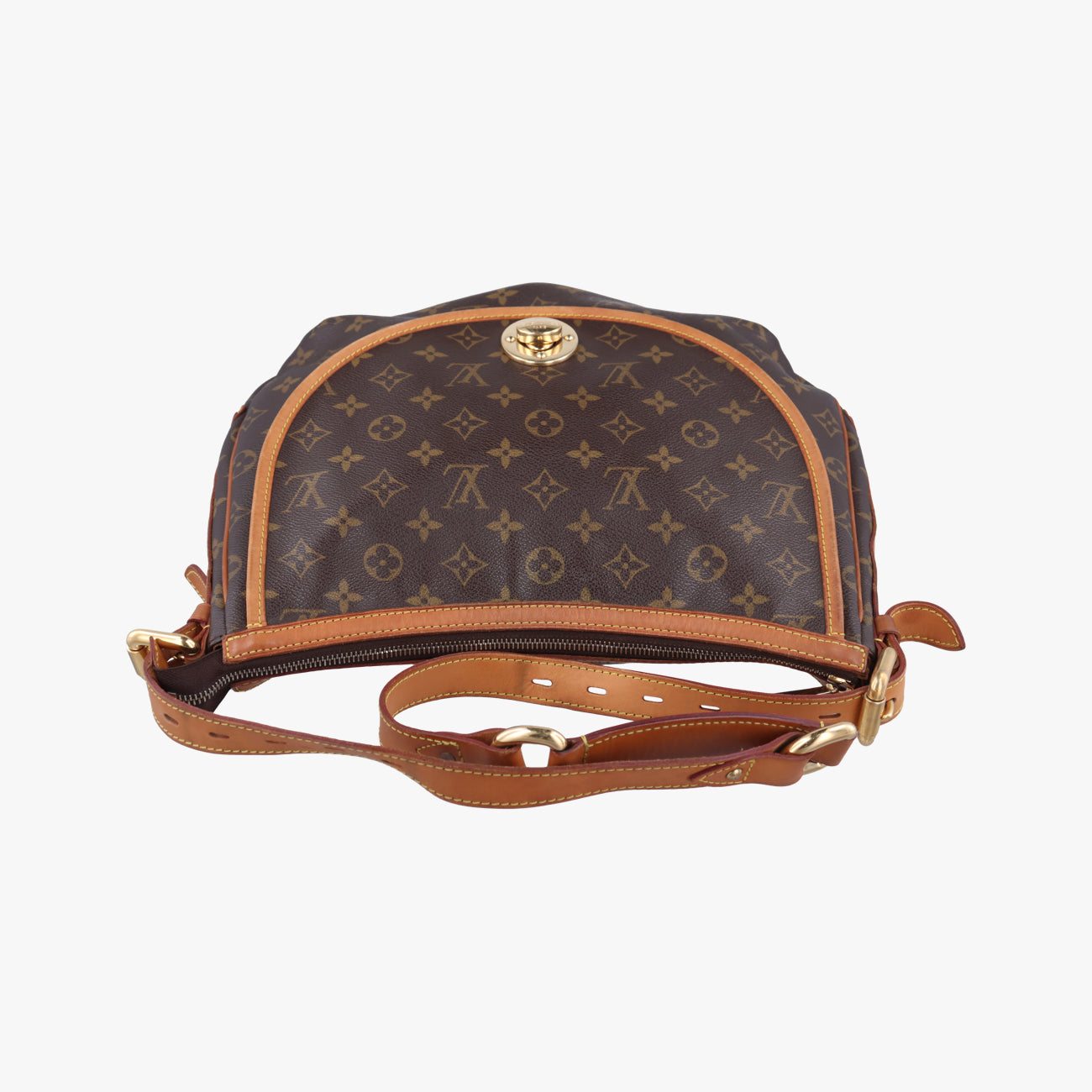 Pre-owned Louis Vuitton TULUM GM Brown Monogram Canvas M40075 crossbodybag | stylenewstar