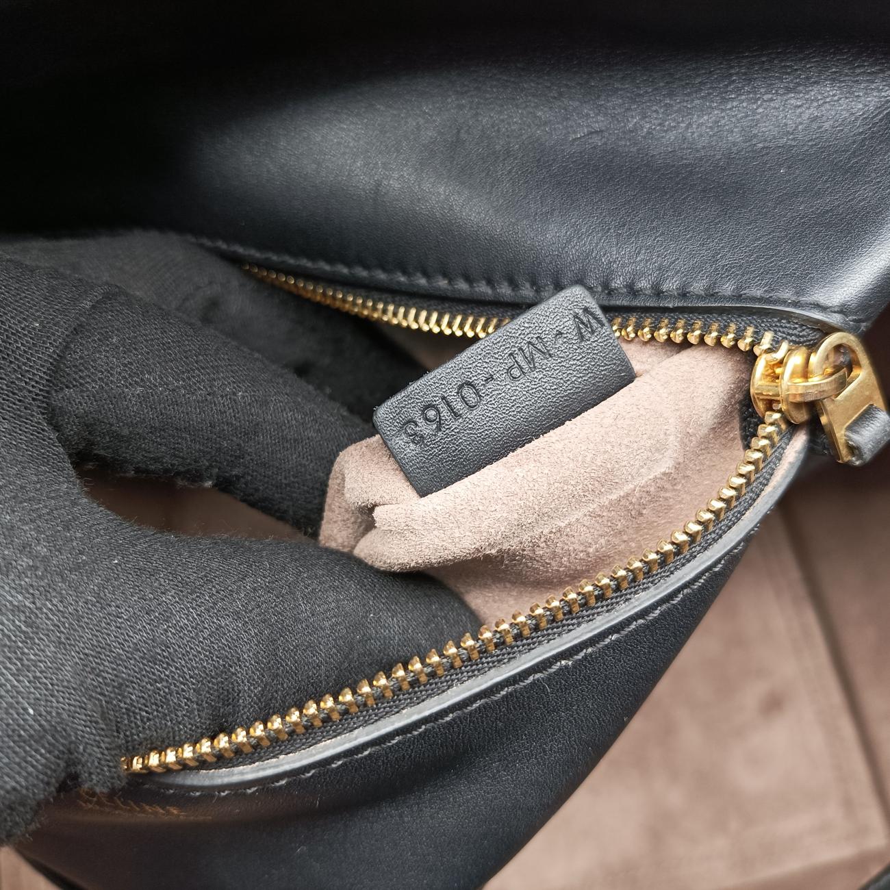 Pre-owned Celine TIE Black Leather  handbag | stylenewstar