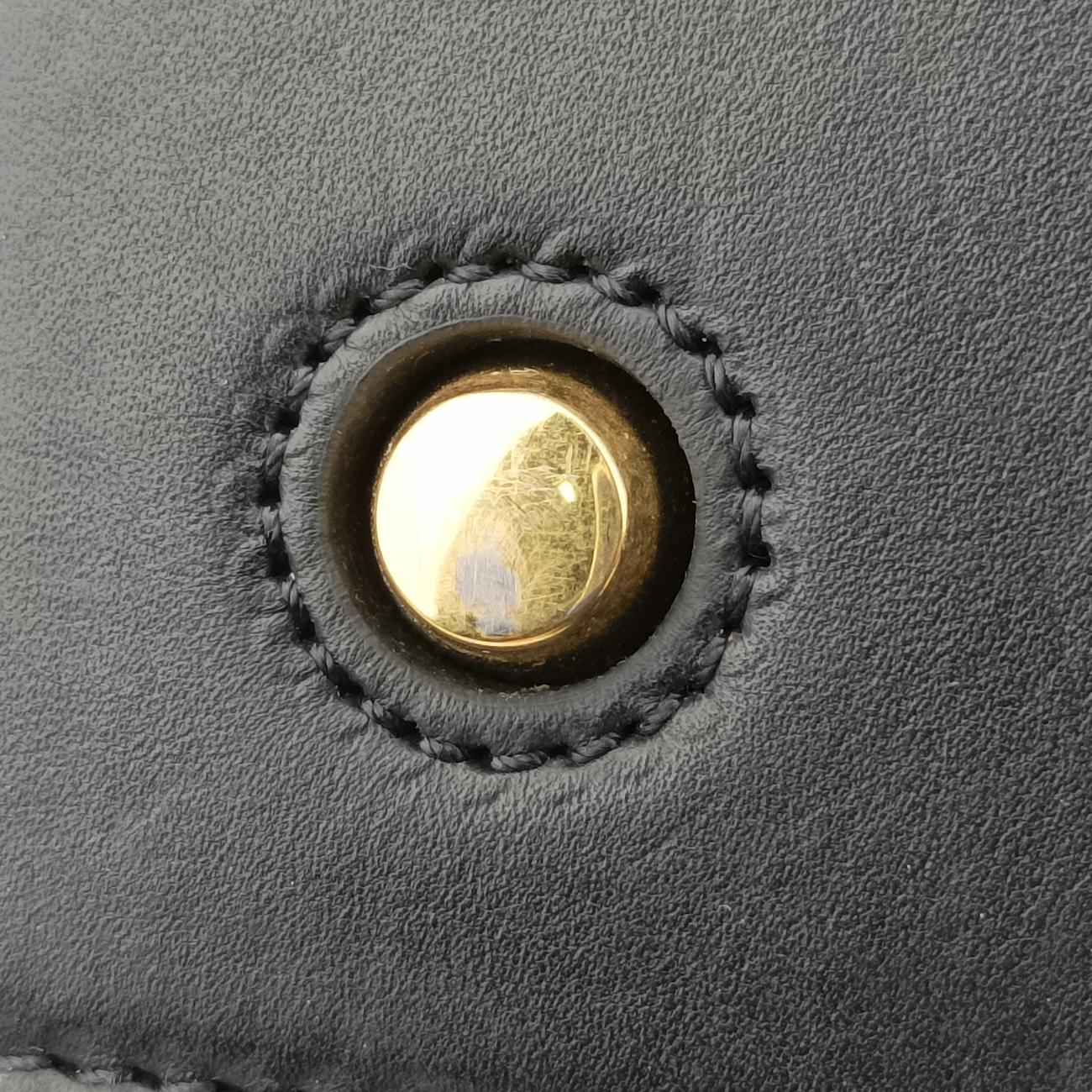 Pre-owned Celine TIE Black Leather  handbag | stylenewstar