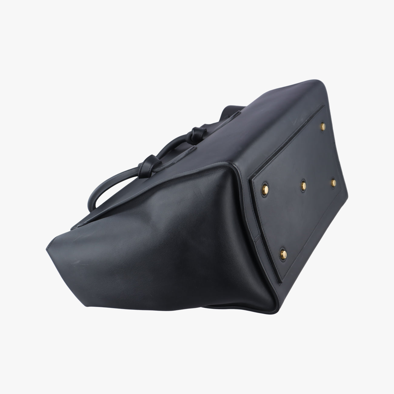 Pre-owned Celine TIE Black Leather  handbag | stylenewstar