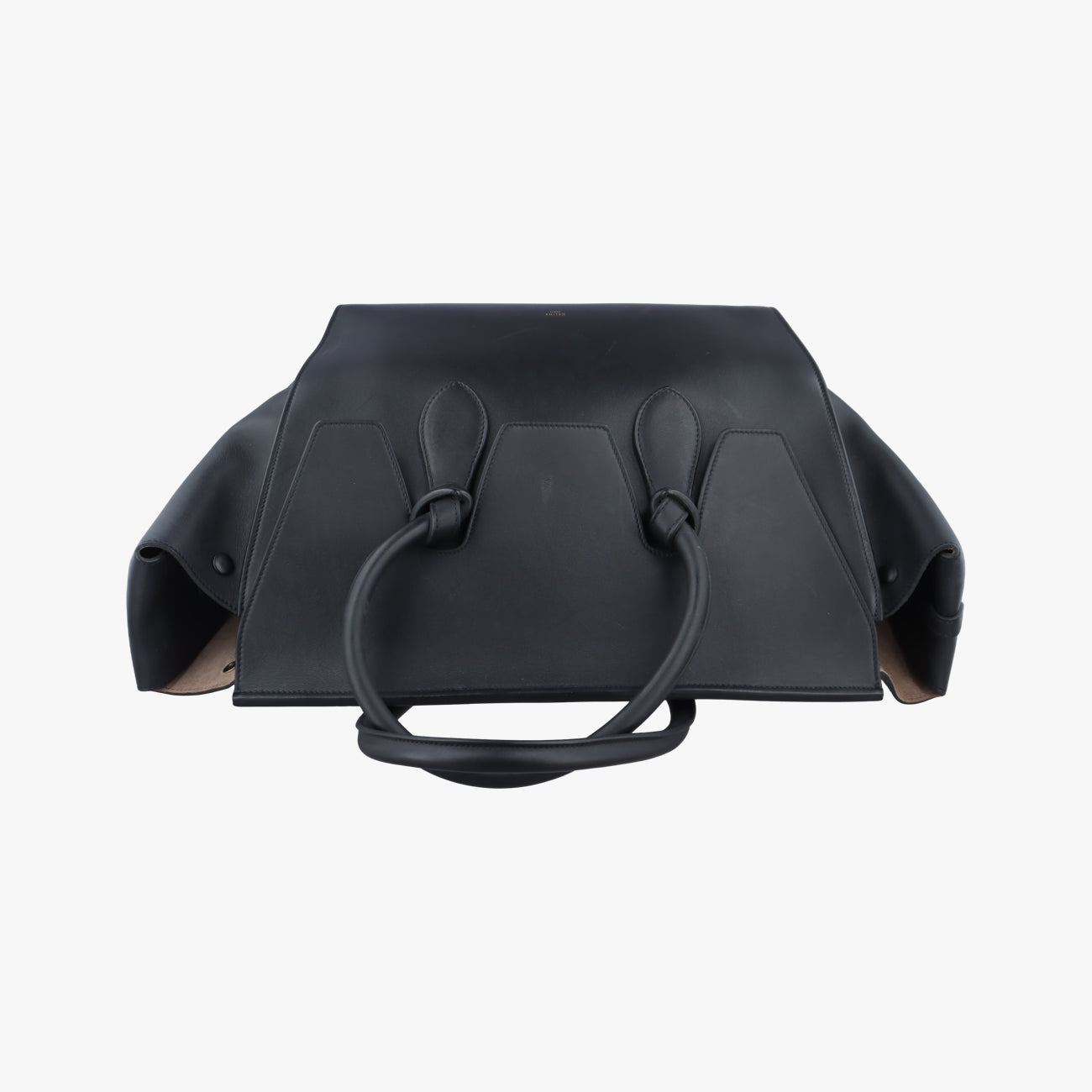 Pre-owned Celine TIE Black Leather  handbag | stylenewstar