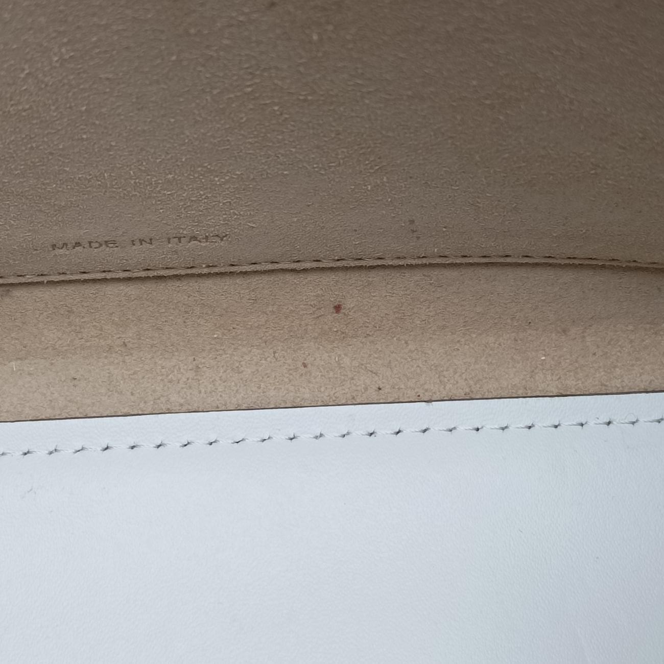 Pre-owned Fendi Sunshine White Leather 8BH394 handbag | stylenewstar